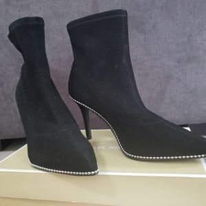 COACH like new Whitney black silver booties 7